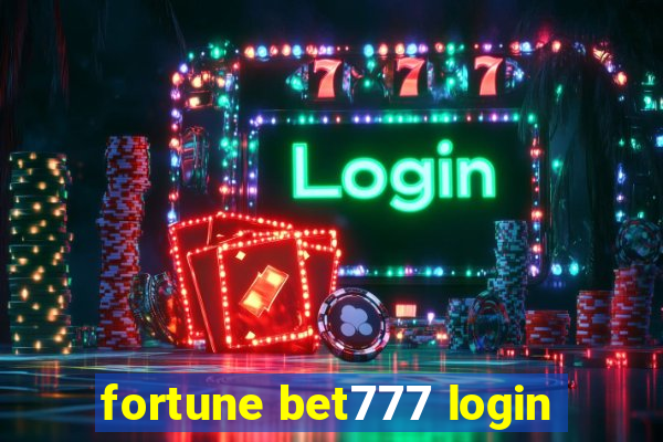 fortune bet777 login